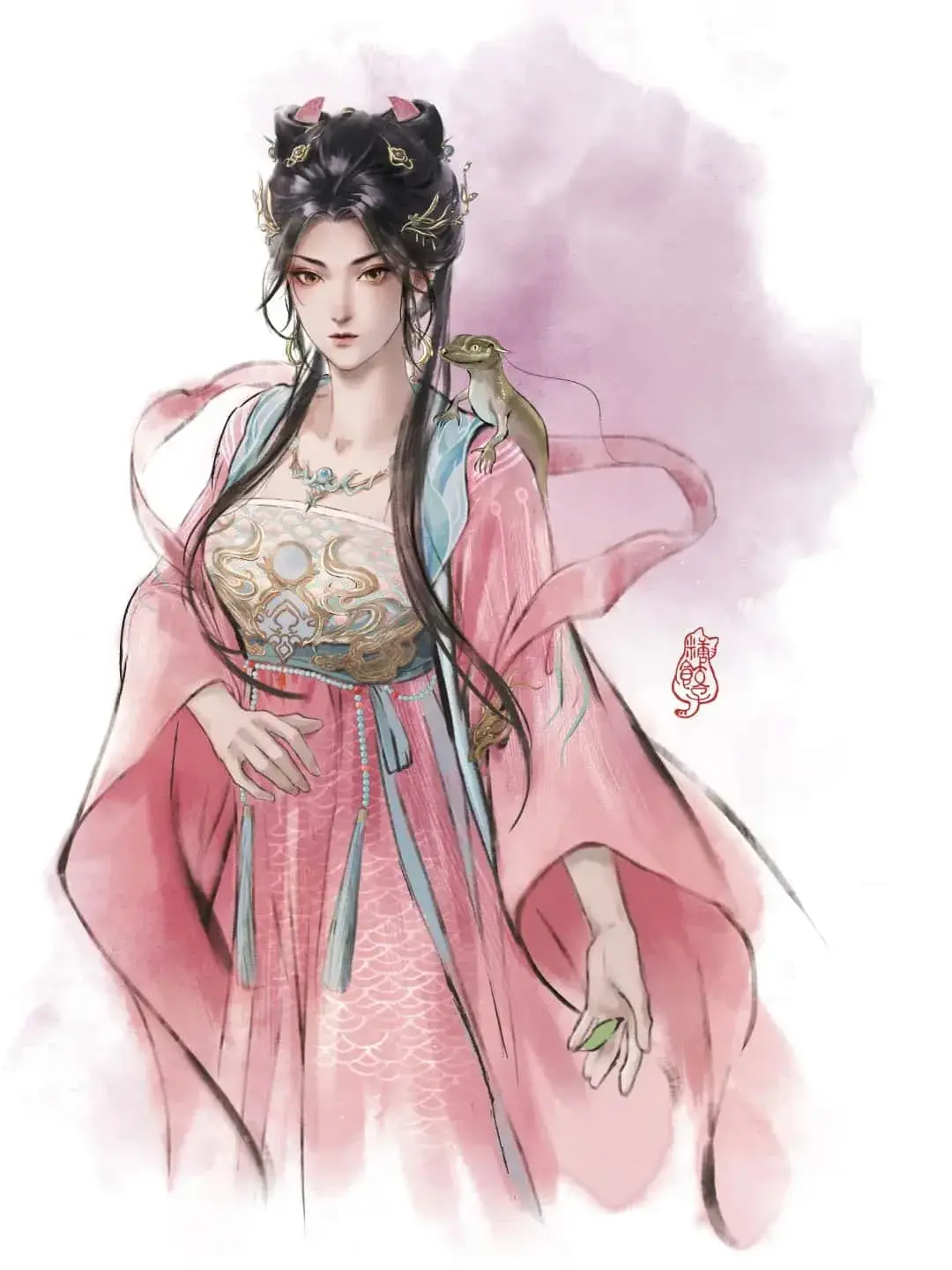 剑来插画丨稚圭-落魄山
