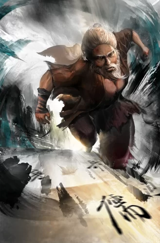 剑来插画丨崔诚：世间武夫见我一拳，便觉得苍天在上！