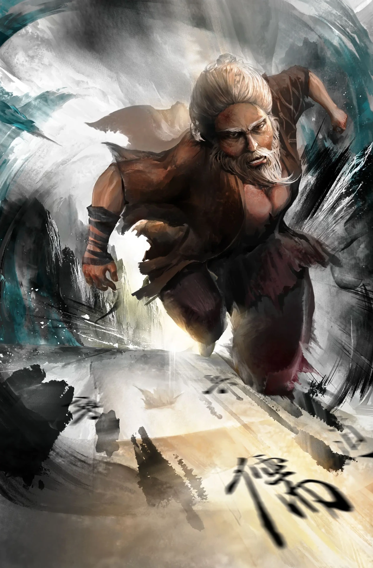剑来插画丨崔诚：世间武夫见我一拳，便觉得苍天在上！