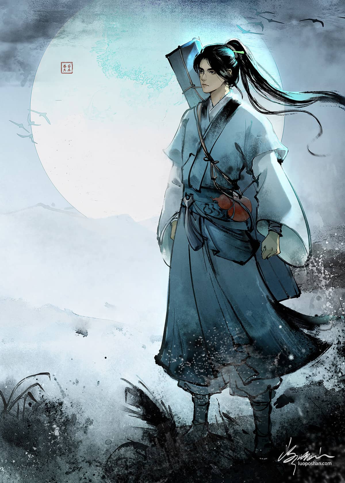 剑来插画丨《剑来》实体书封面插画合集（八辑全）-落魄山