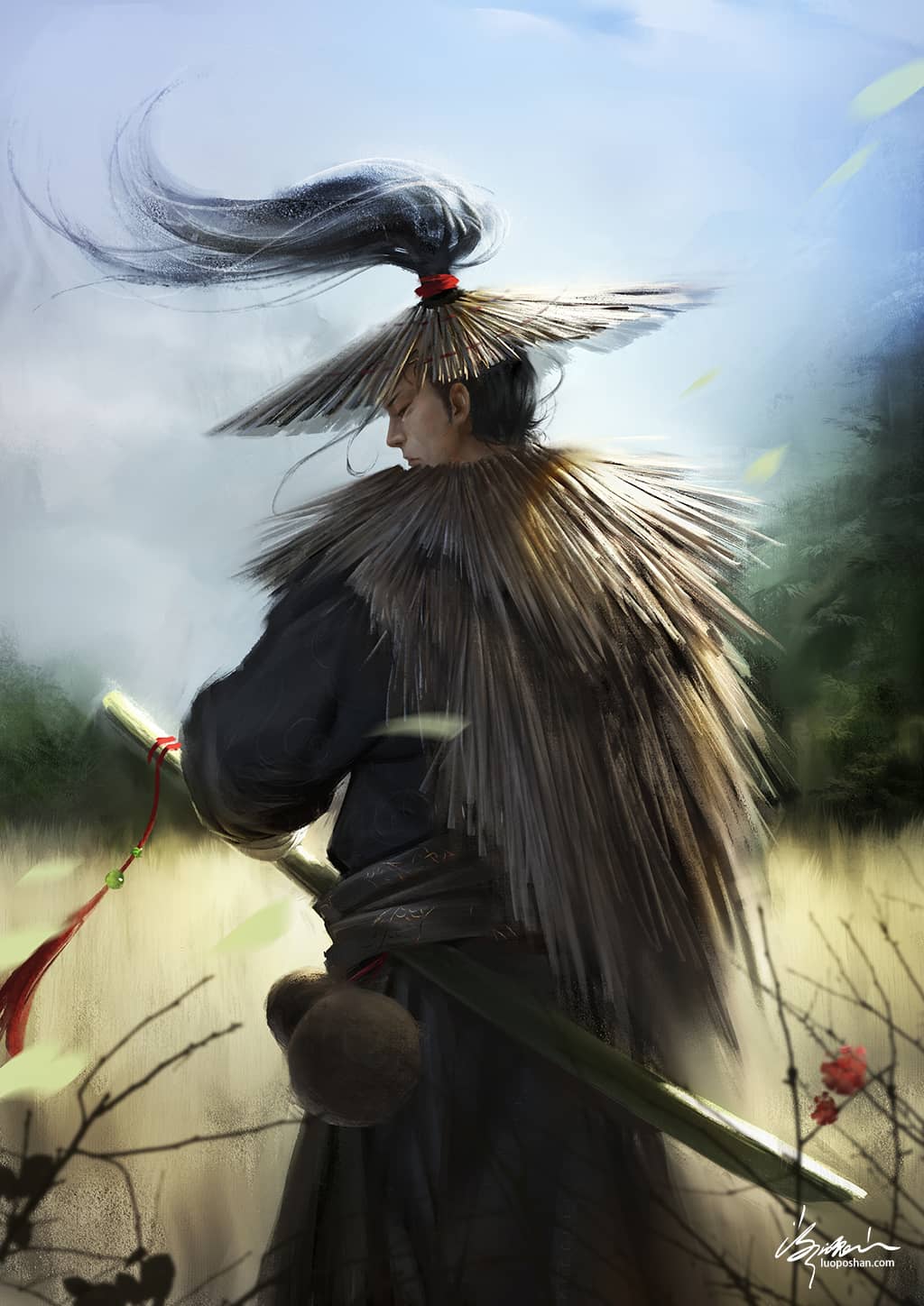 剑来插画丨 我叫阿良，善良的良-落魄山