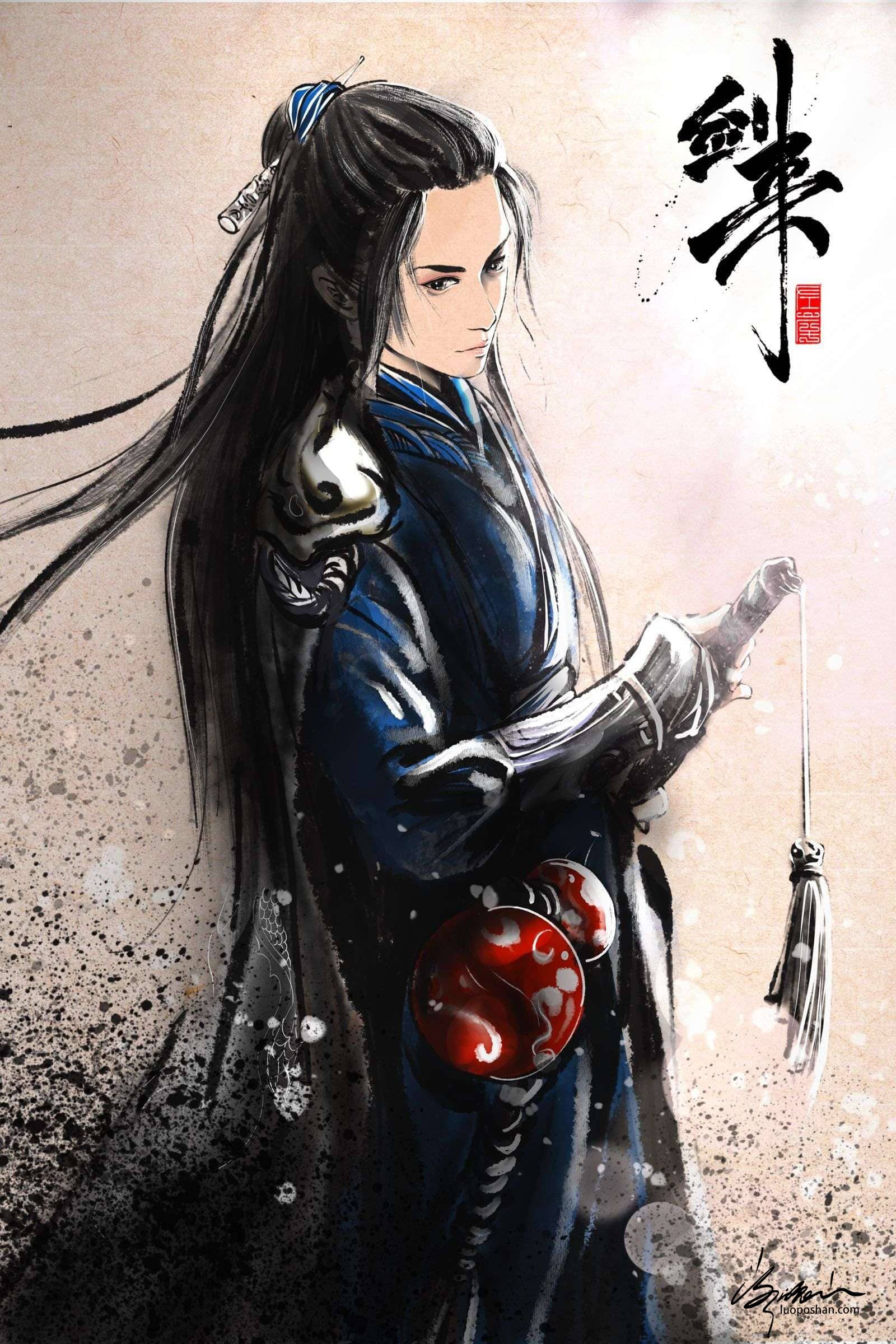 剑来插画丨陈平安 - 落魄山-落魄山