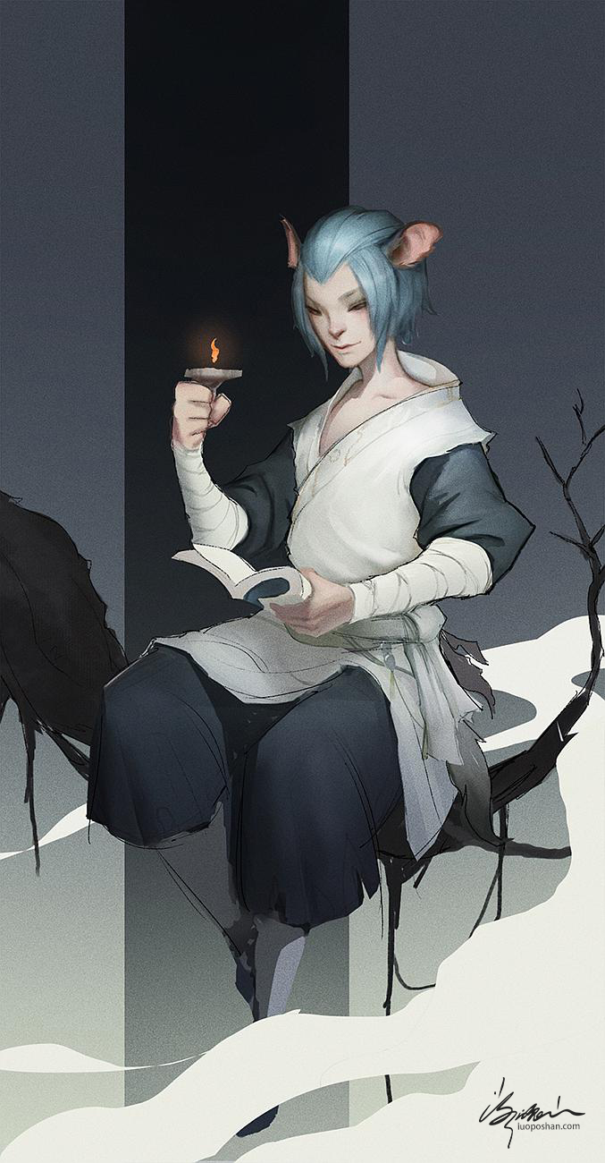 剑来插画丨小鼠精 - 落魄山-落魄山