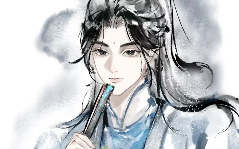 剑来插画丨清茶闲月，墨染云烟  崔东山-落魄山