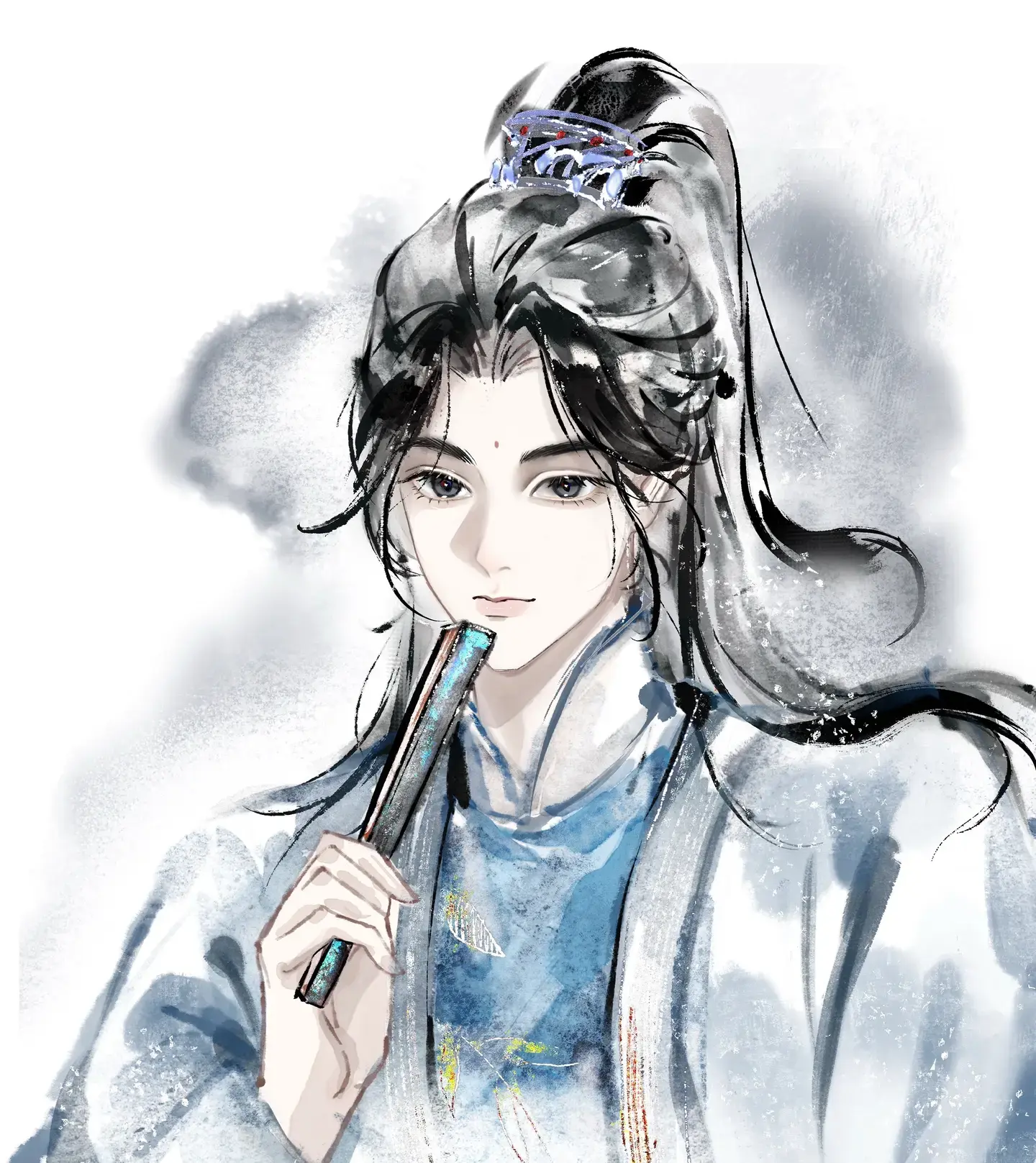 剑来插画丨清茶闲月,墨染云烟 崔东山-落魄山