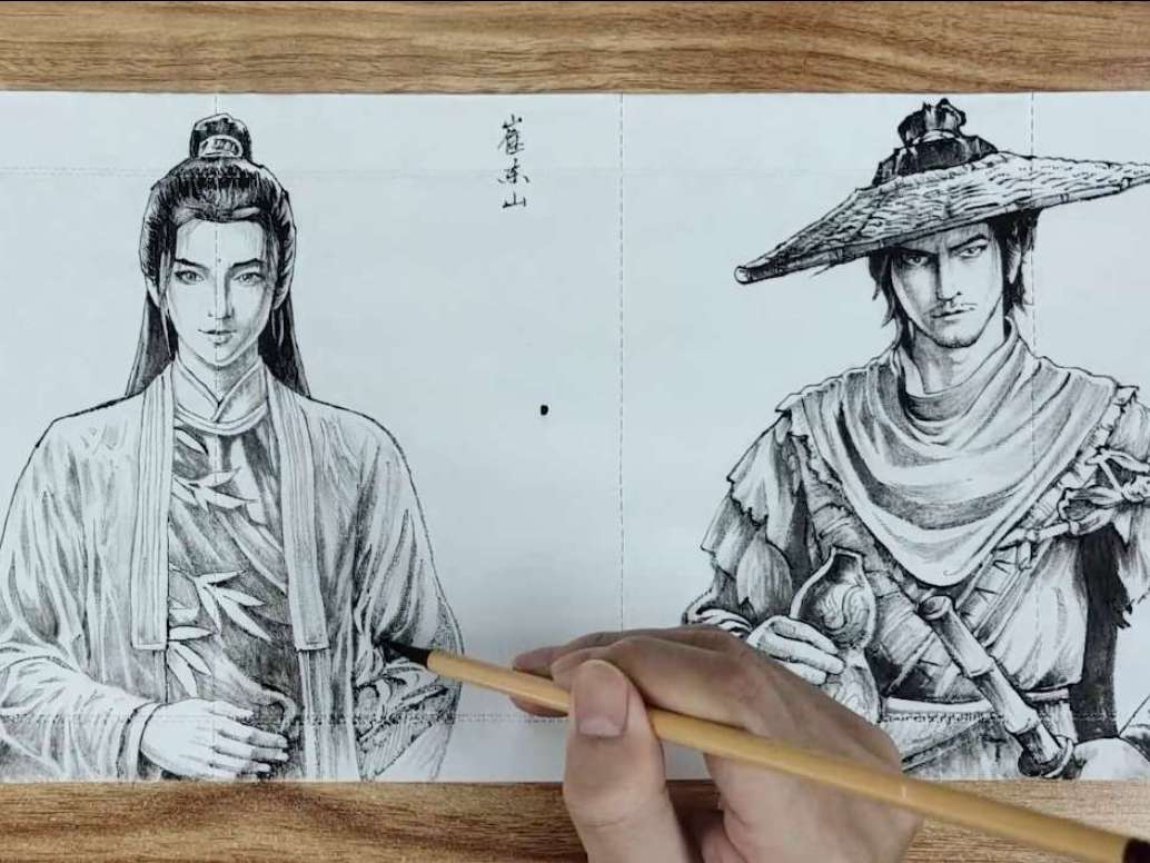 剑来插画丨0帧起手,卫生纸手搓剑来9个角色-落魄山
